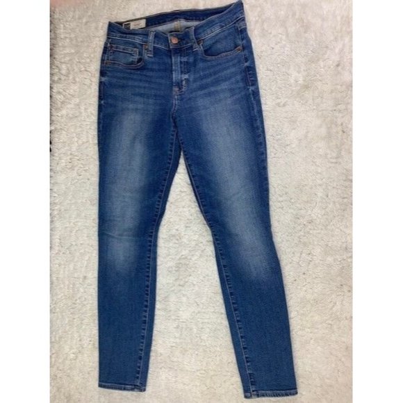 Gap Size 27 4 Womens Jeans True Skinny Mid Rise Stretch Med Wash - Picture 1 of 4